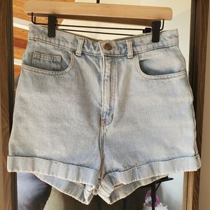 American Apparel High Waisted Mom Shorts